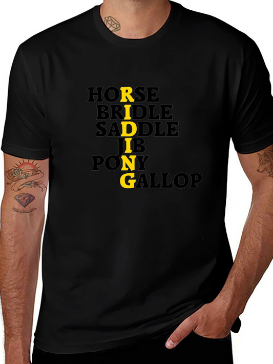 Equestrian Themed Graphic Print Tee