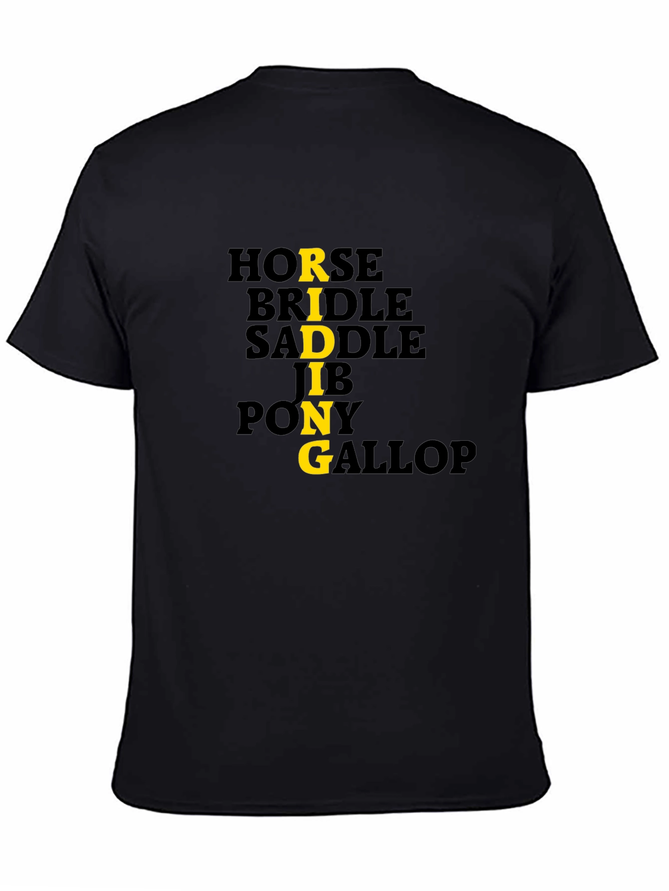 Equestrian Themed Graphic Print Tee