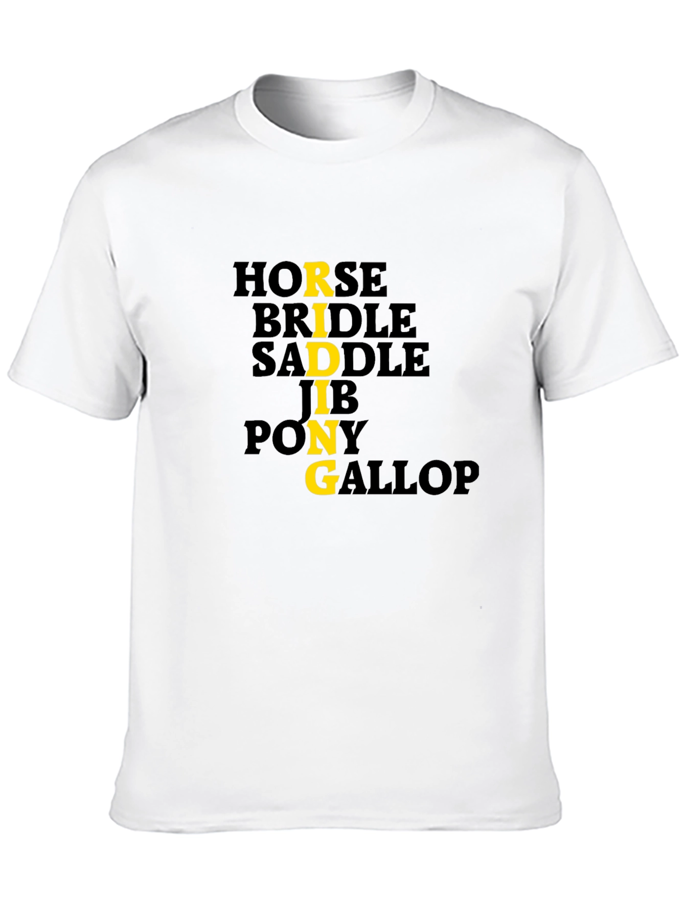 Equestrian Themed Graphic Print Tee