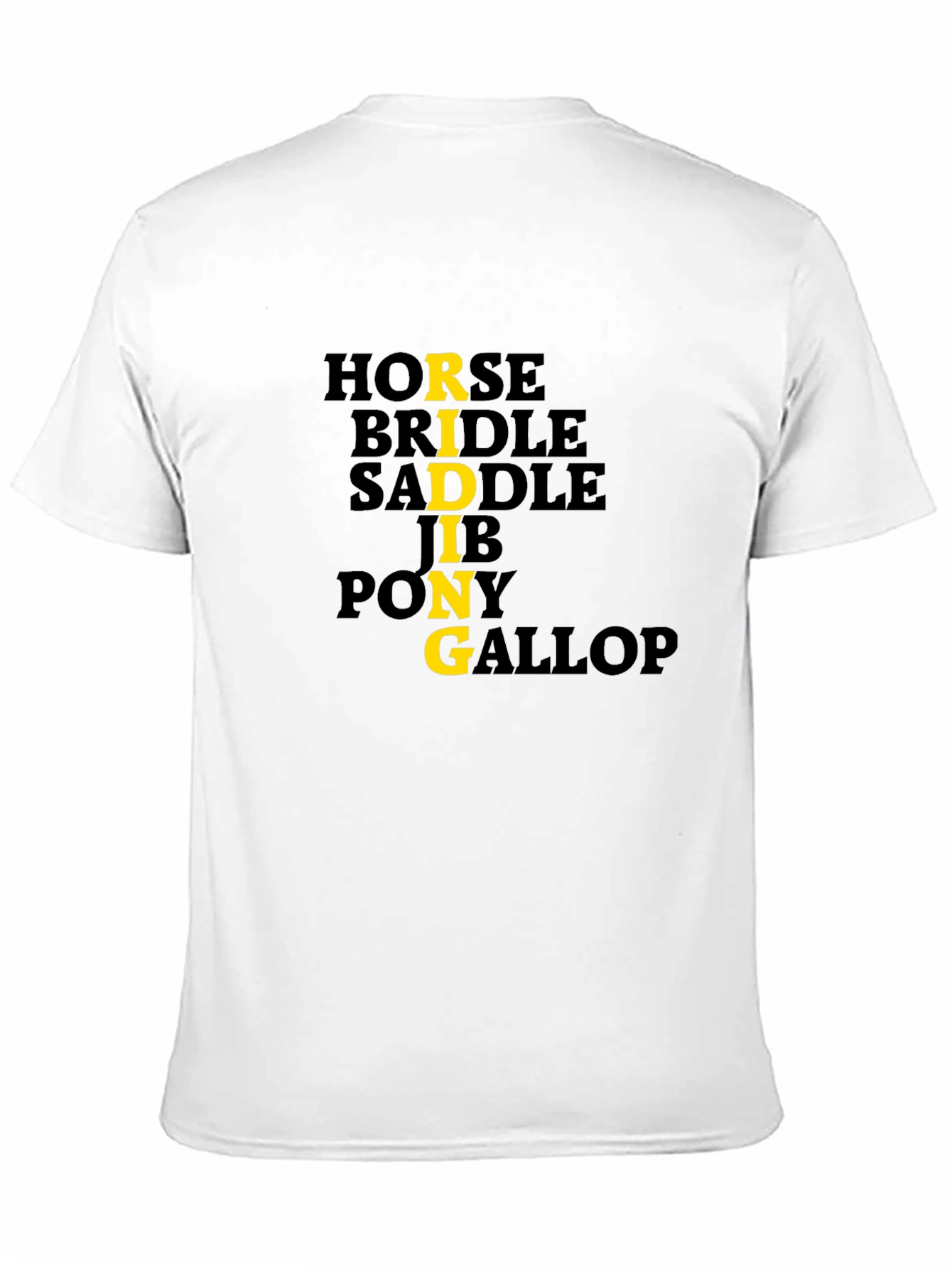 Equestrian Themed Graphic Print Tee