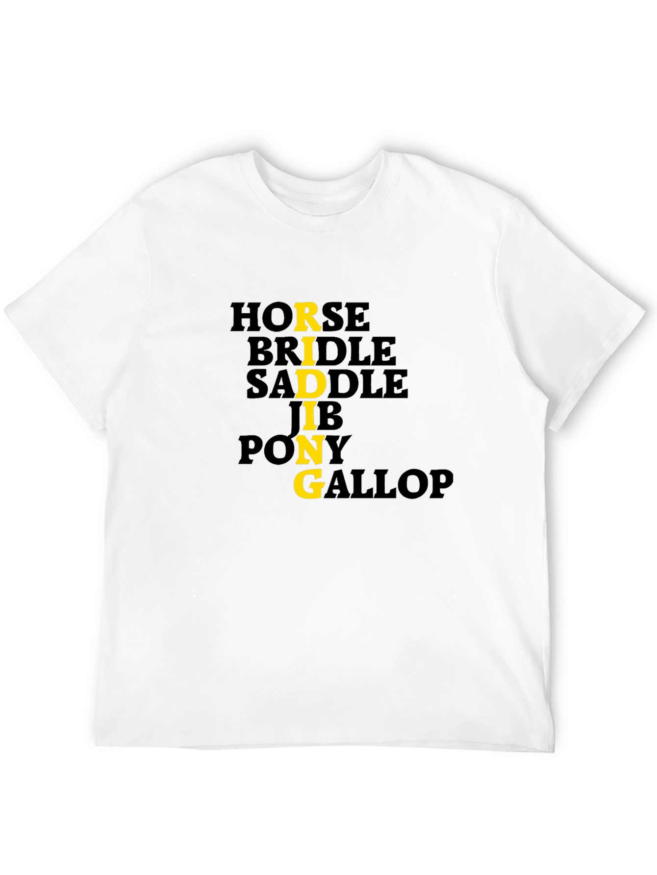 Equestrian Themed Graphic Print Tee