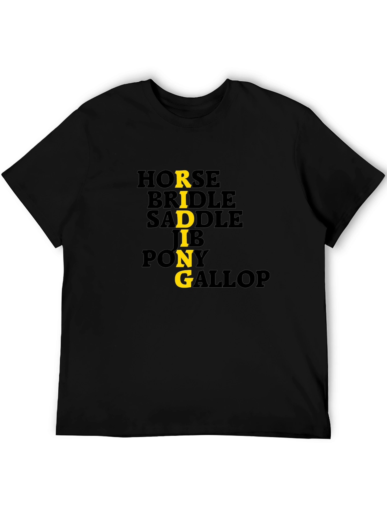 Equestrian Themed Graphic Print Tee