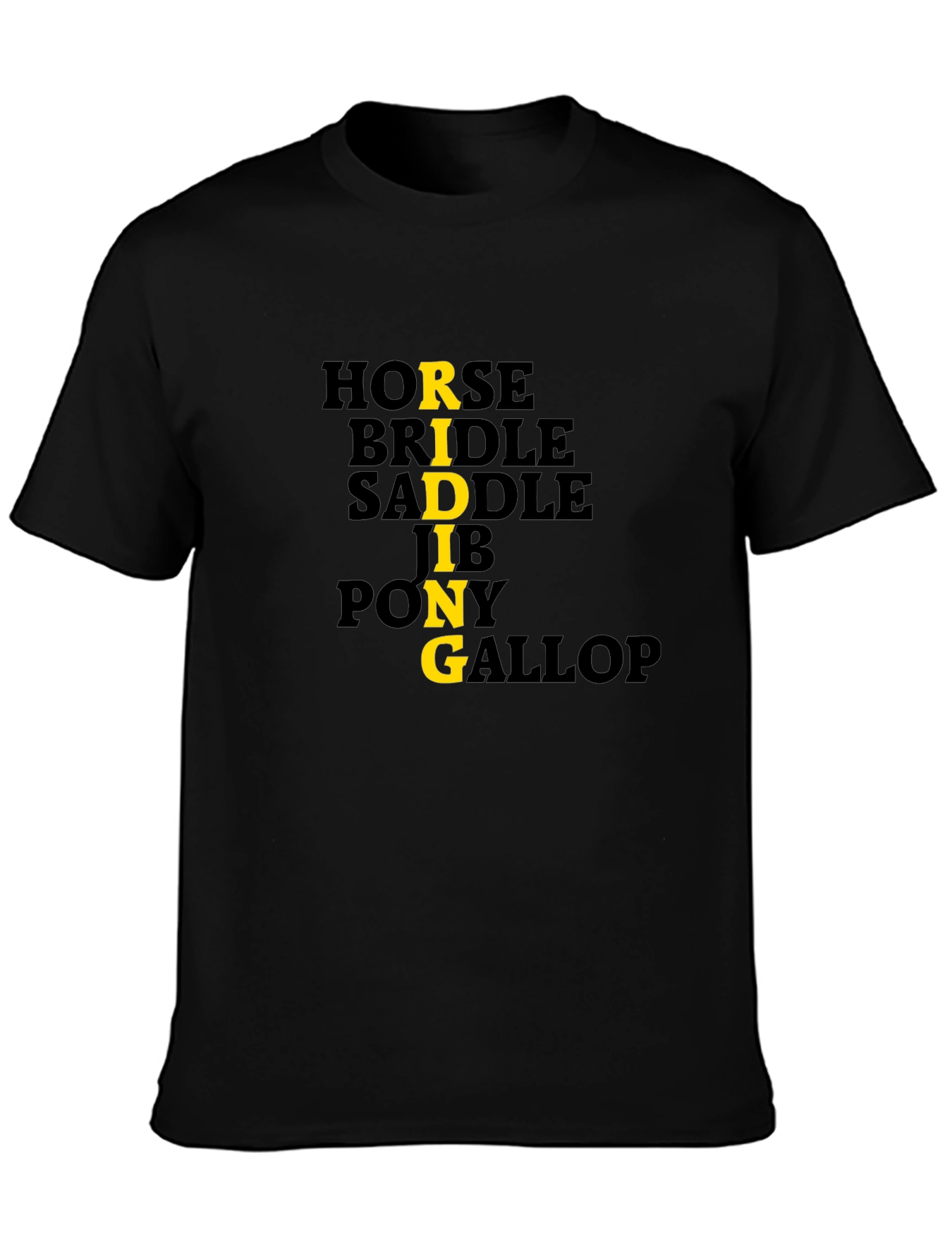 Equestrian Themed Graphic Print Tee
