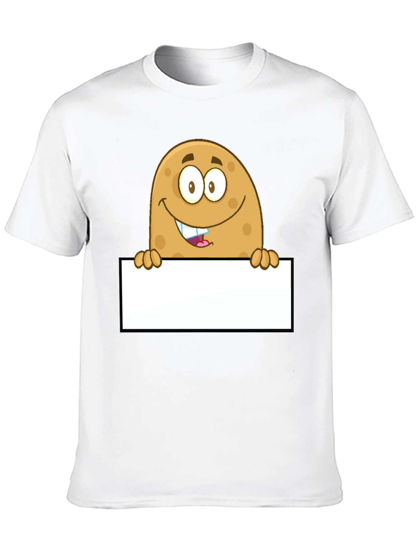 Funny Potato Cartoon Graphic Novelty T-Shirt