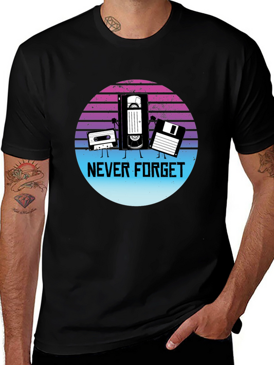 Retro Never Forget Graphic T-Shirt
