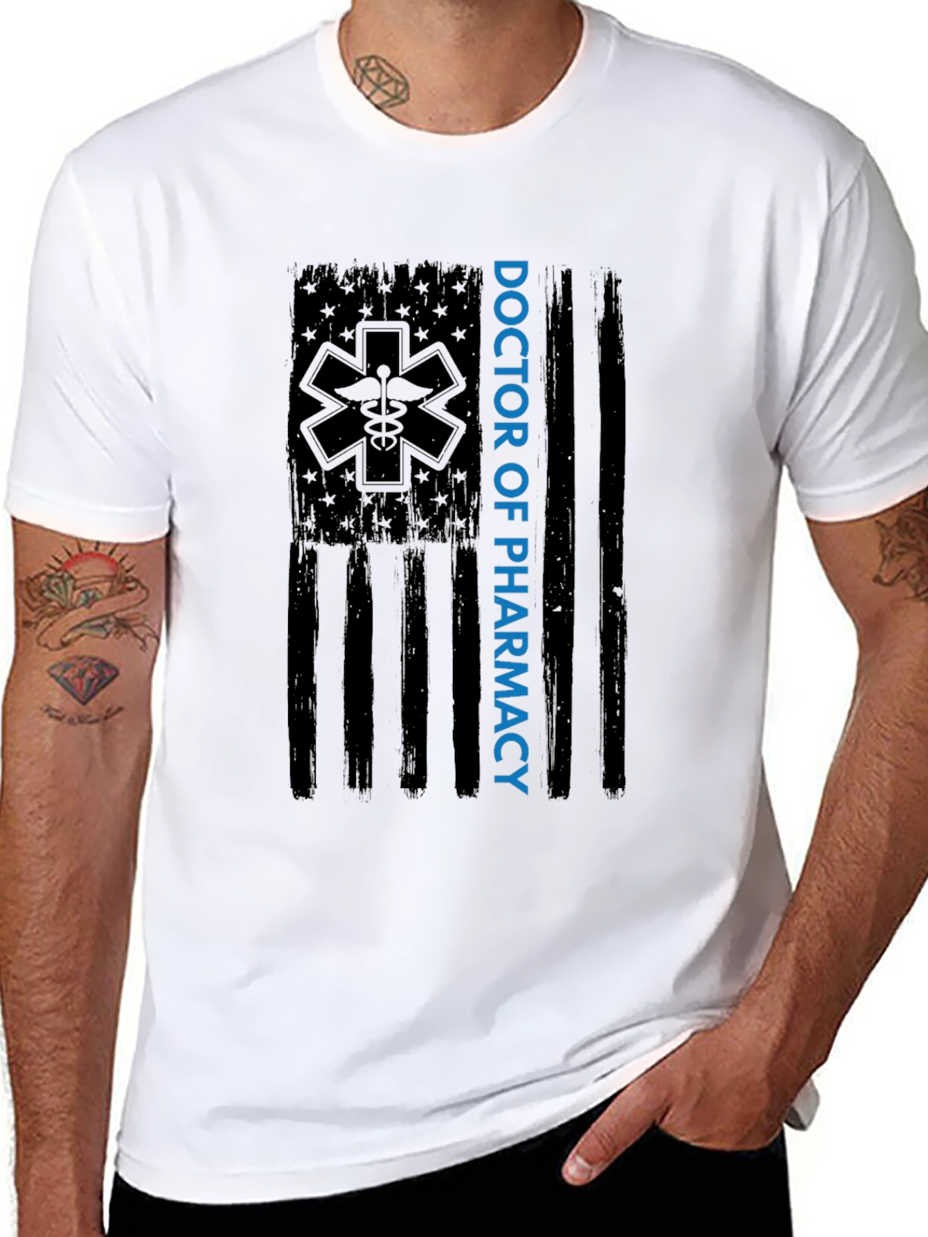 Doctor of Pharmacy American Flag T-Shirt
