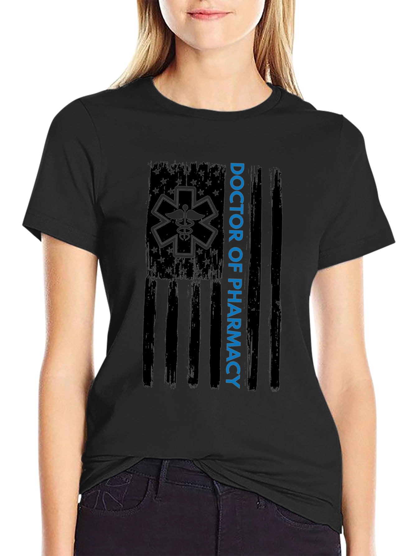 Doctor of Pharmacy American Flag T-Shirt