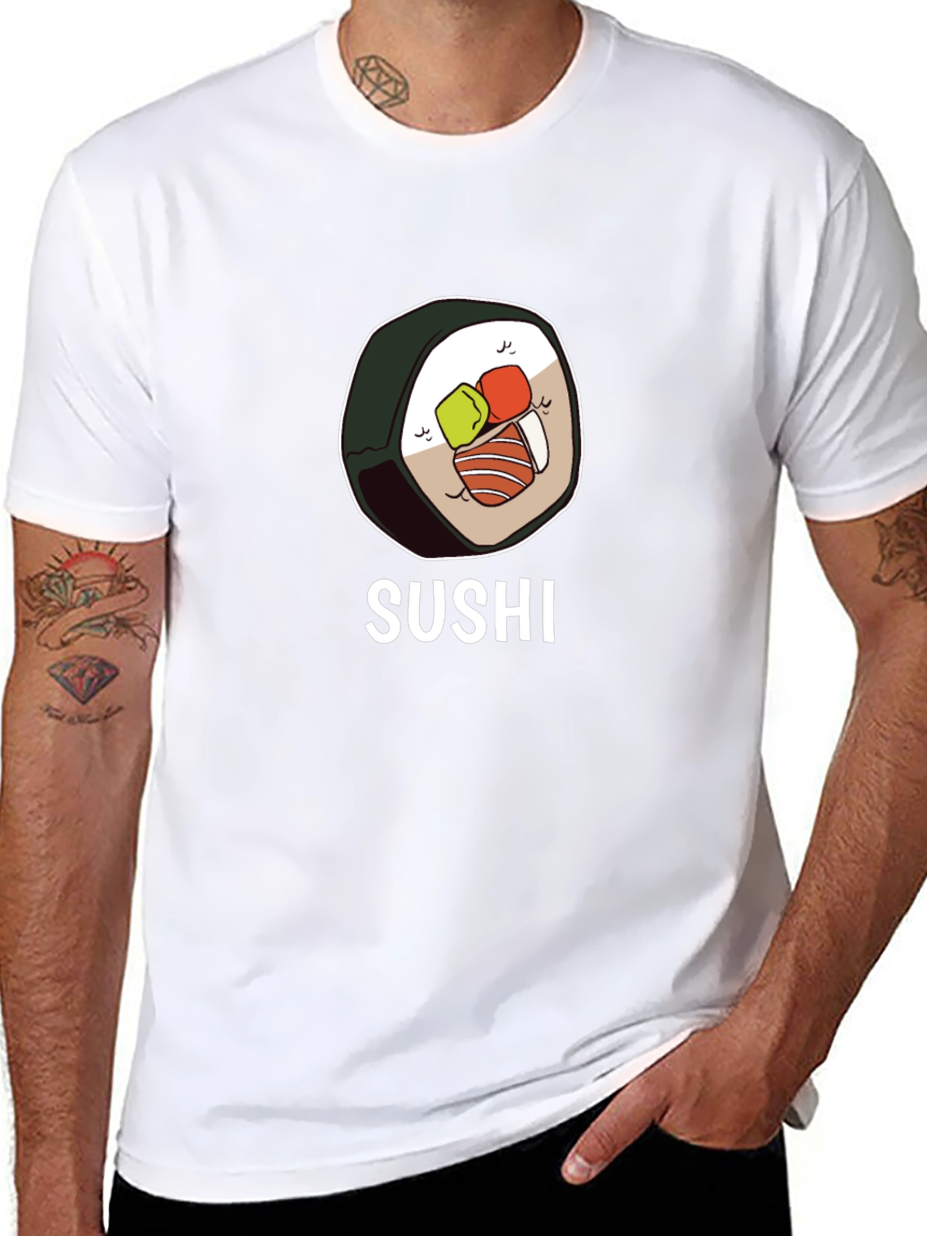 Sushi Graphic T-Shirt - Unisex Casual Tee