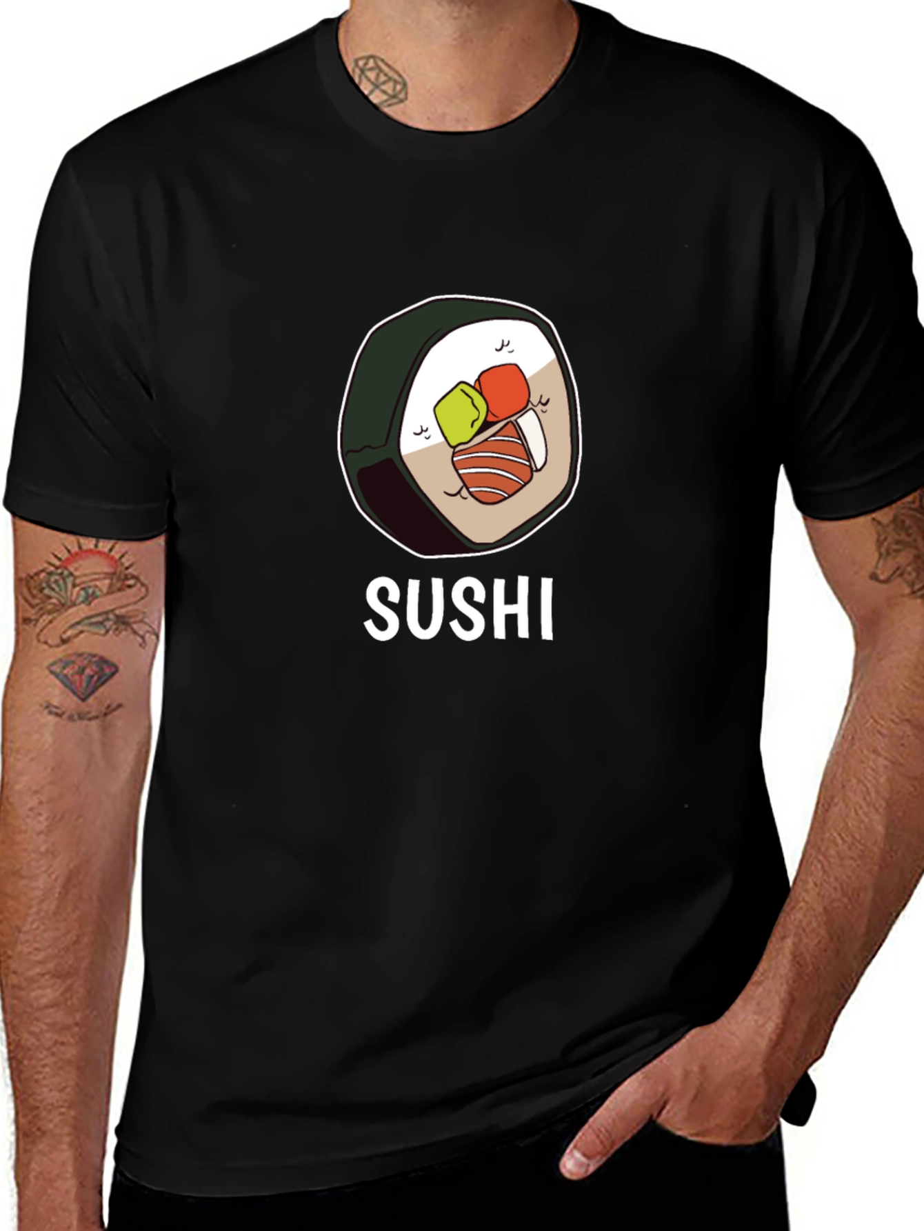 Sushi Graphic T-Shirt - Unisex Casual Tee