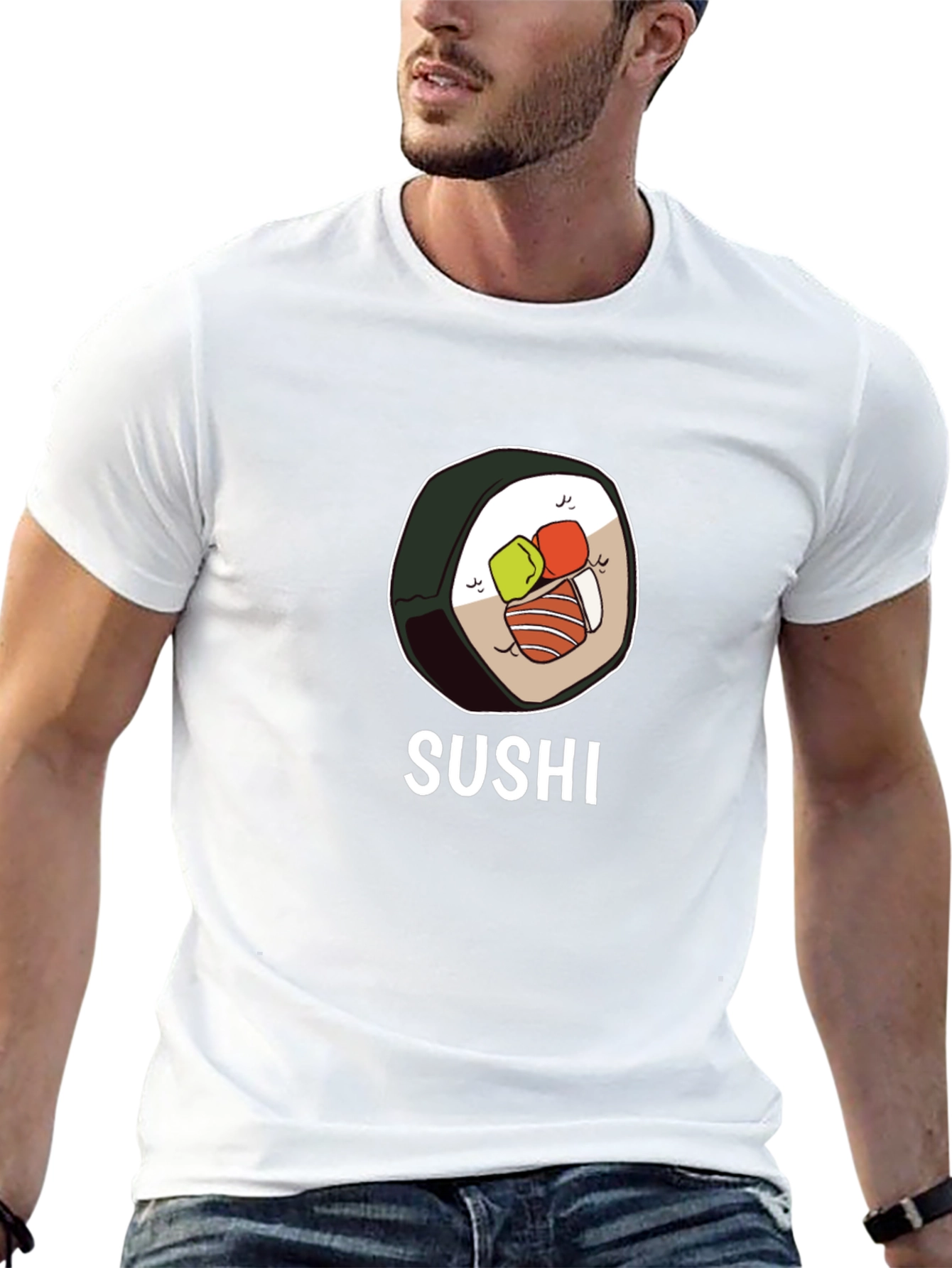 Sushi Graphic T-Shirt - Unisex Casual Tee