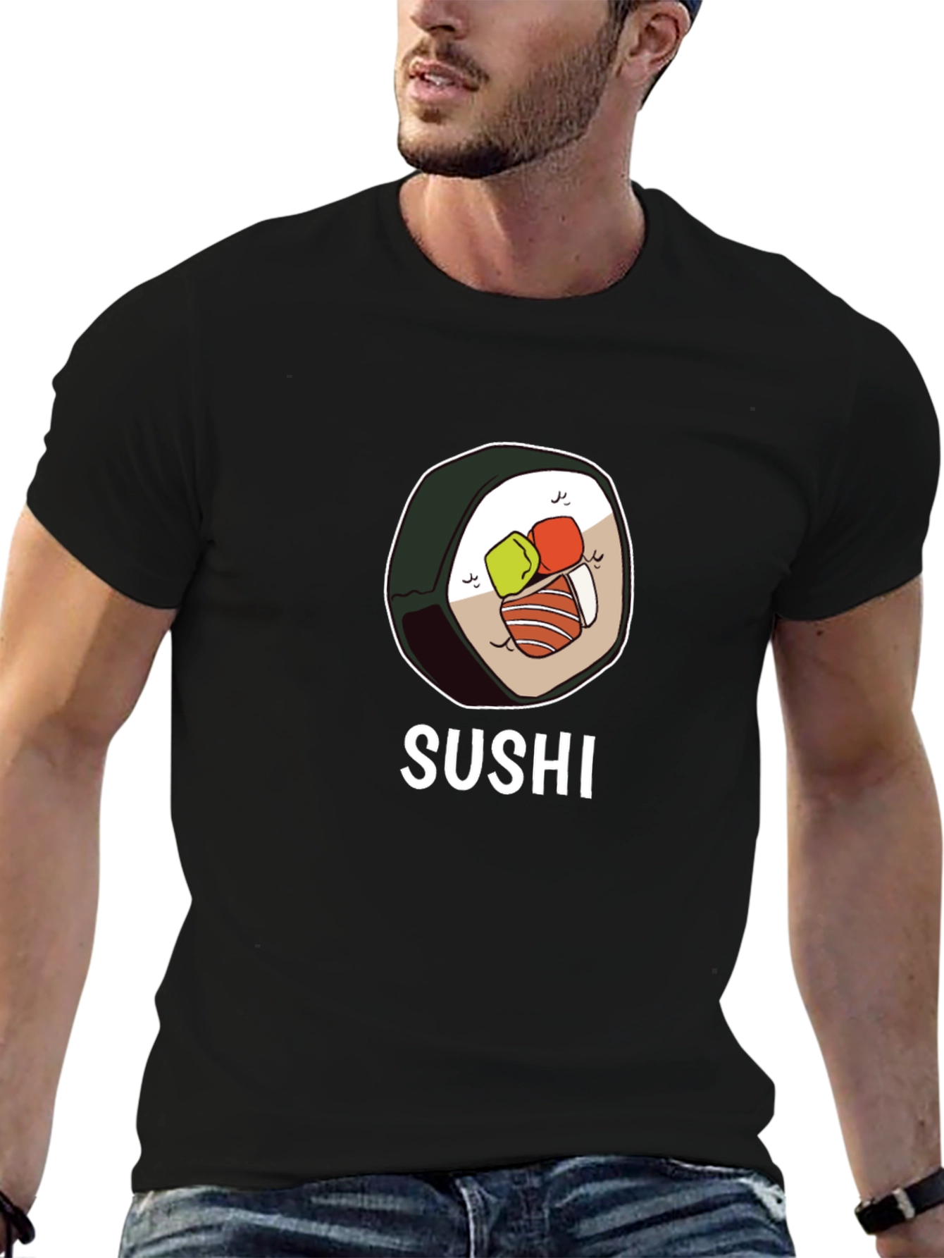 Sushi Graphic T-Shirt - Unisex Casual Tee