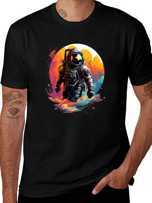 Astronaut in Space T-Shirt - Unique Graphic Tee