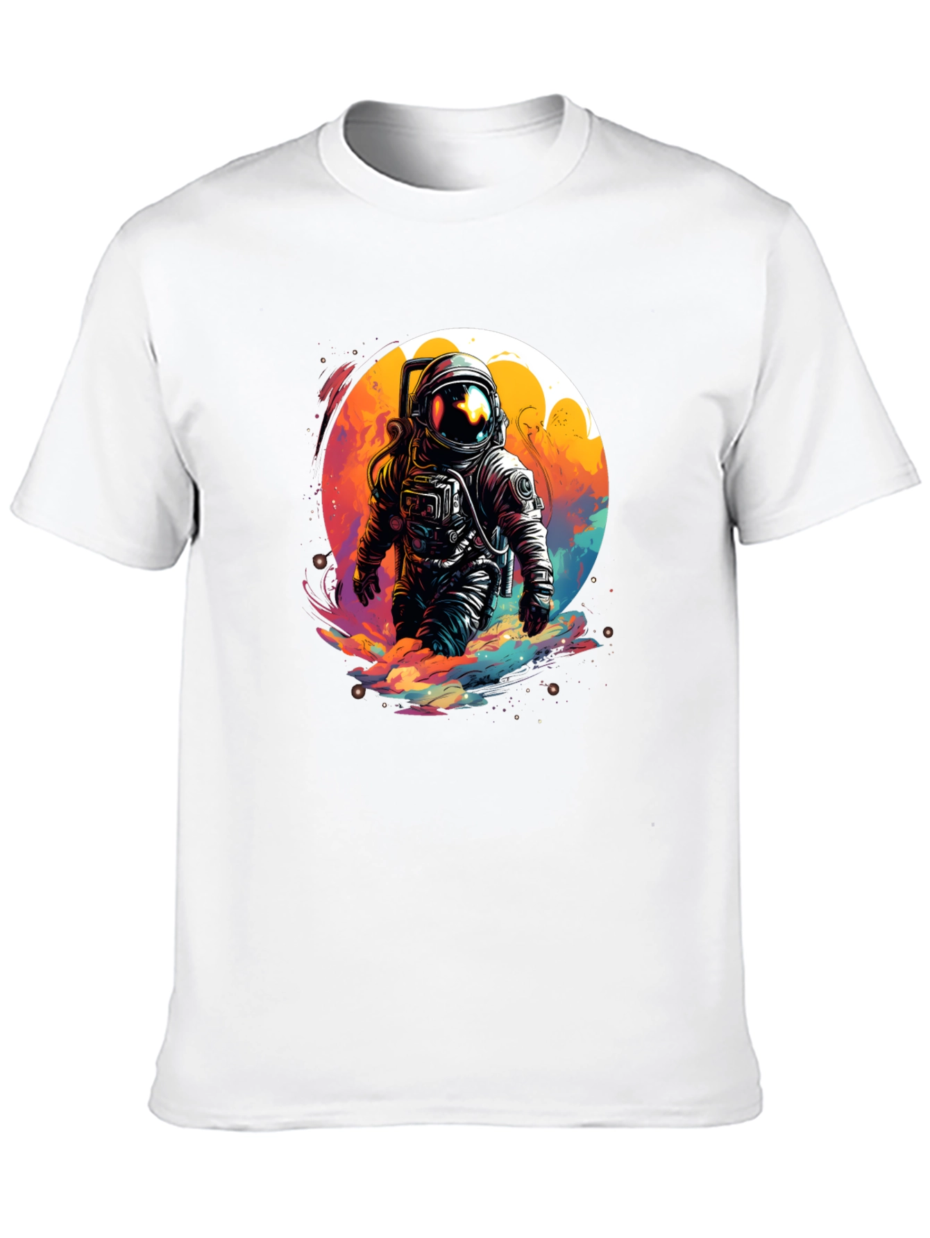 Astronaut in Space T-Shirt - Unique Graphic Tee