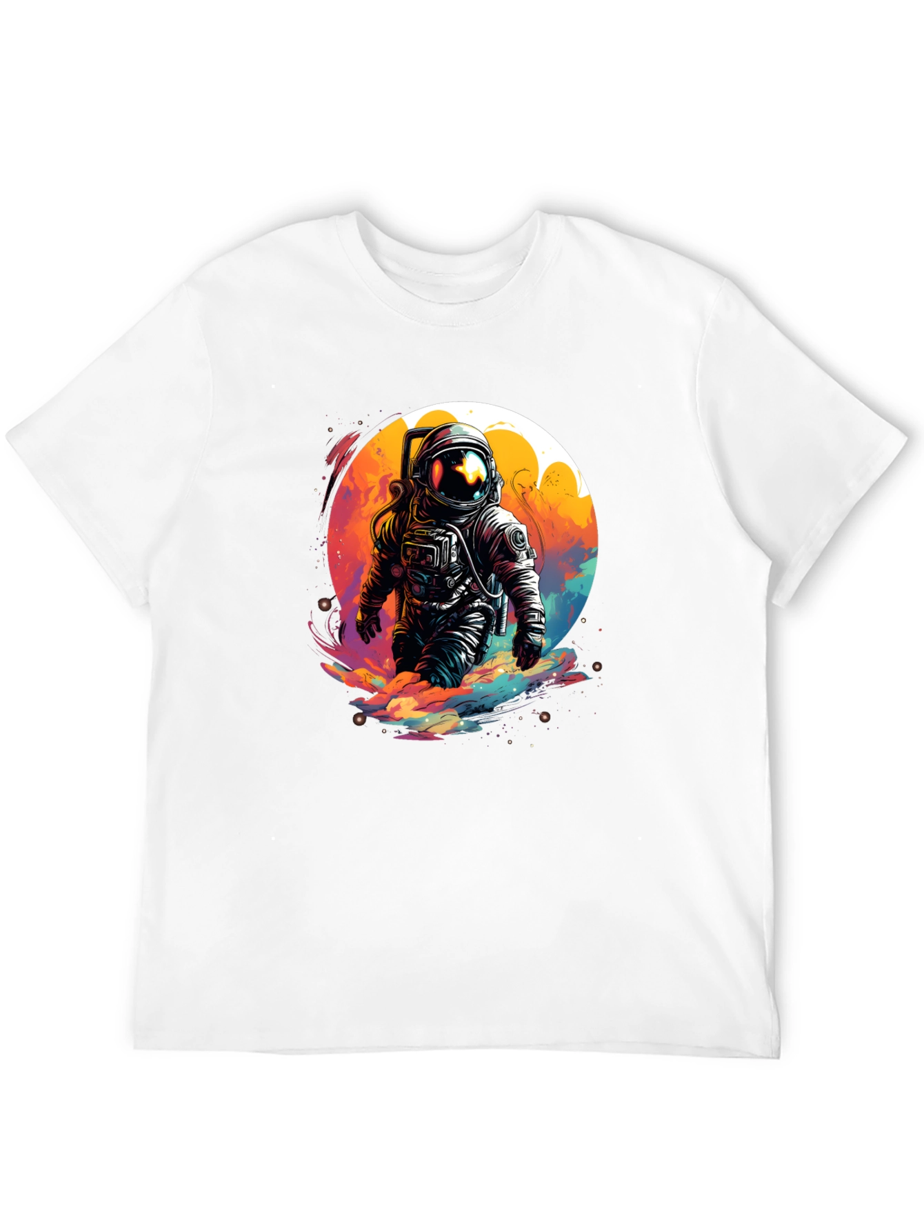 Astronaut in Space T-Shirt - Unique Graphic Tee