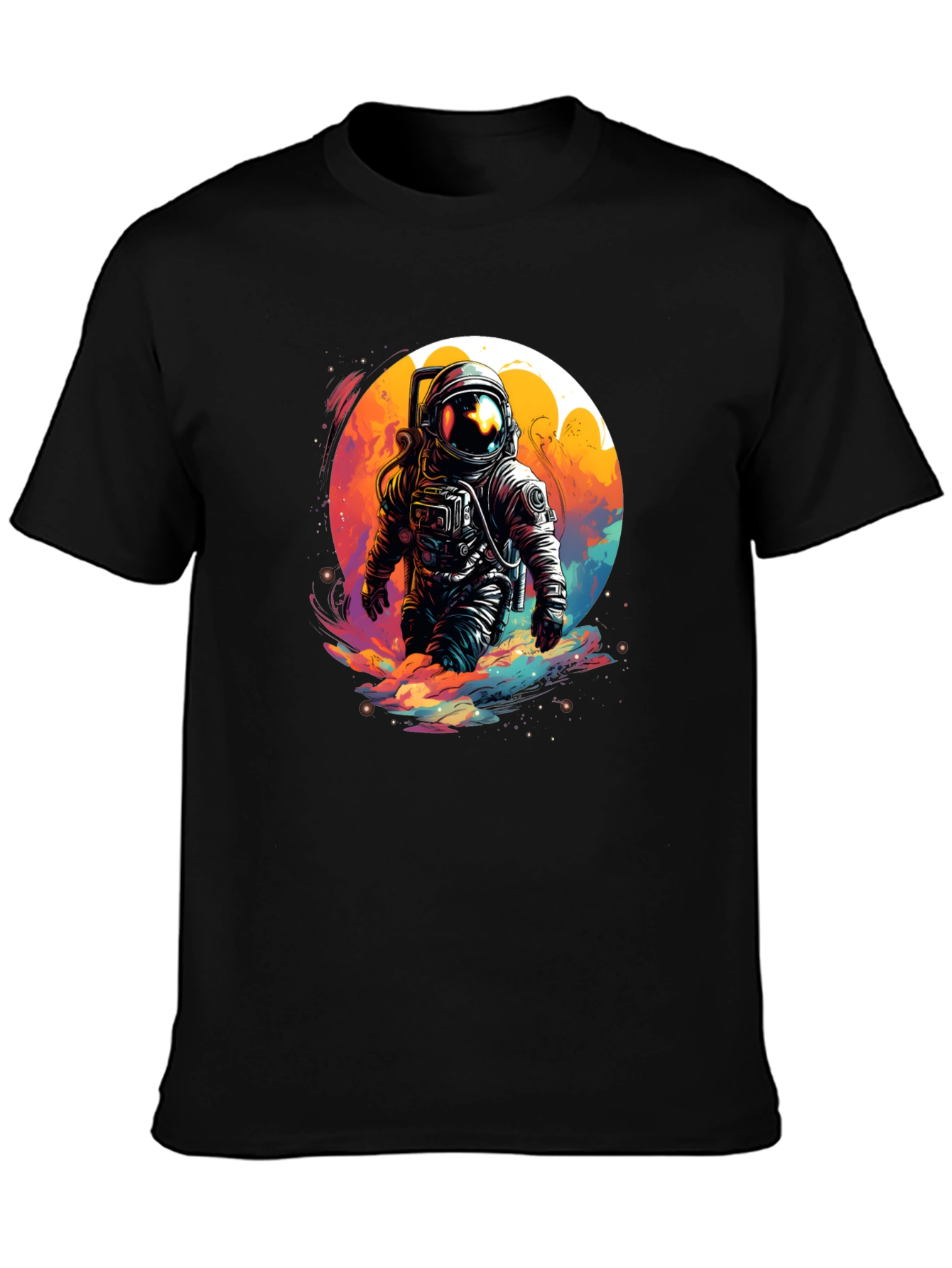 Astronaut in Space T-Shirt - Unique Graphic Tee