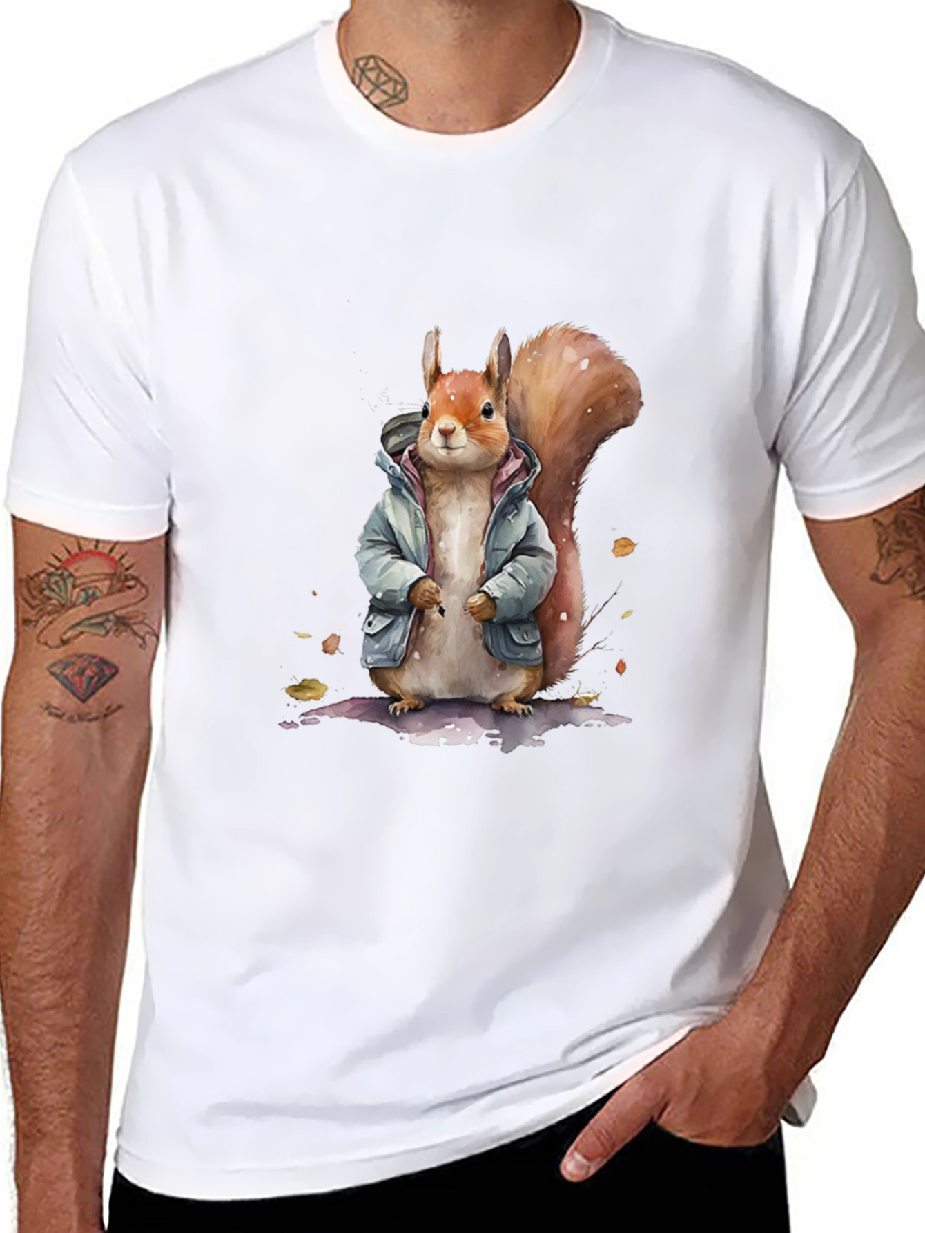 Squirrel in a Jacket T-Shirt