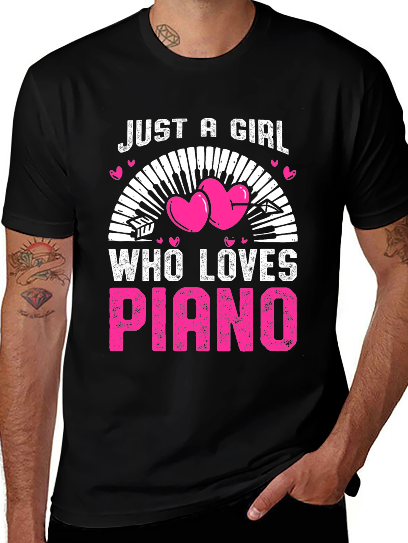 Just A Girl Who Loves Piano T-Shirt