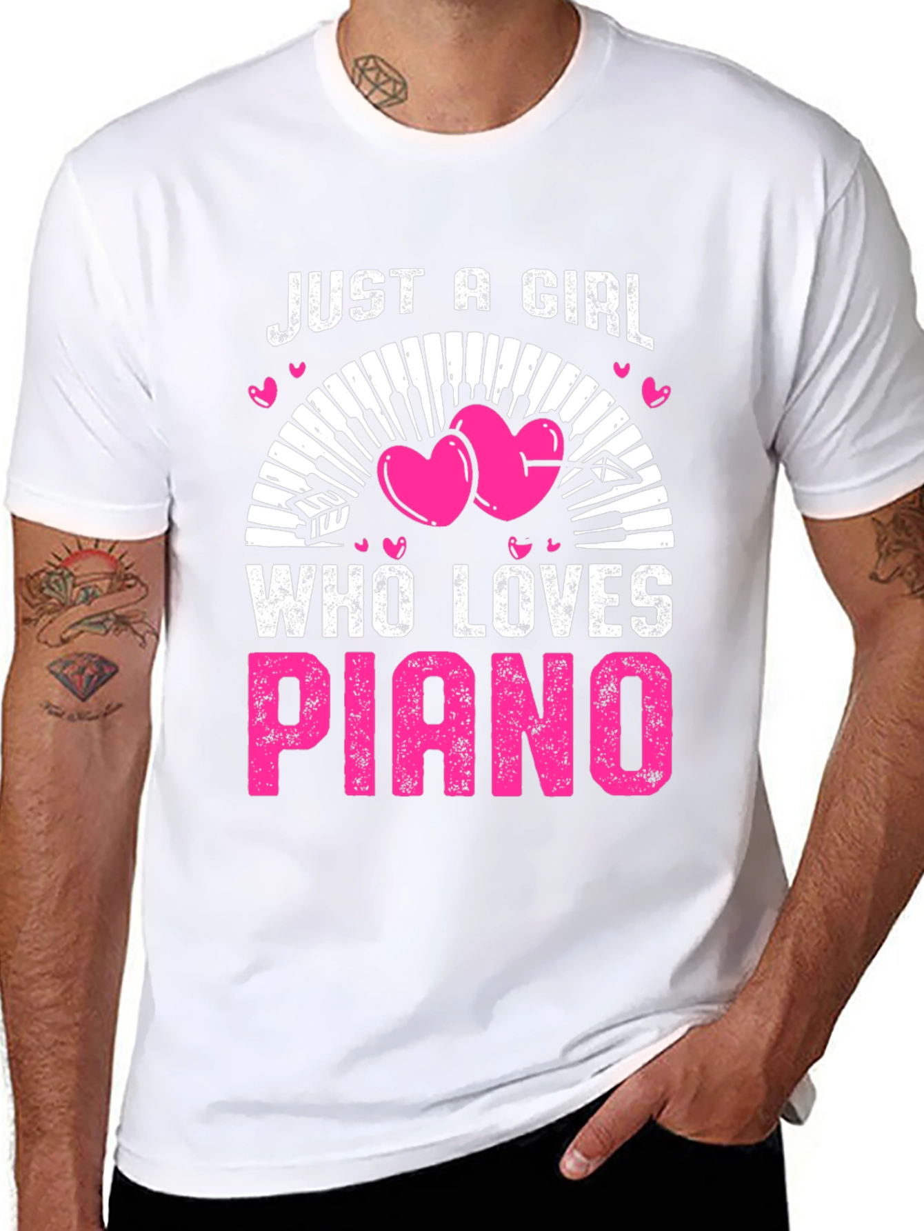 Just A Girl Who Loves Piano T-Shirt