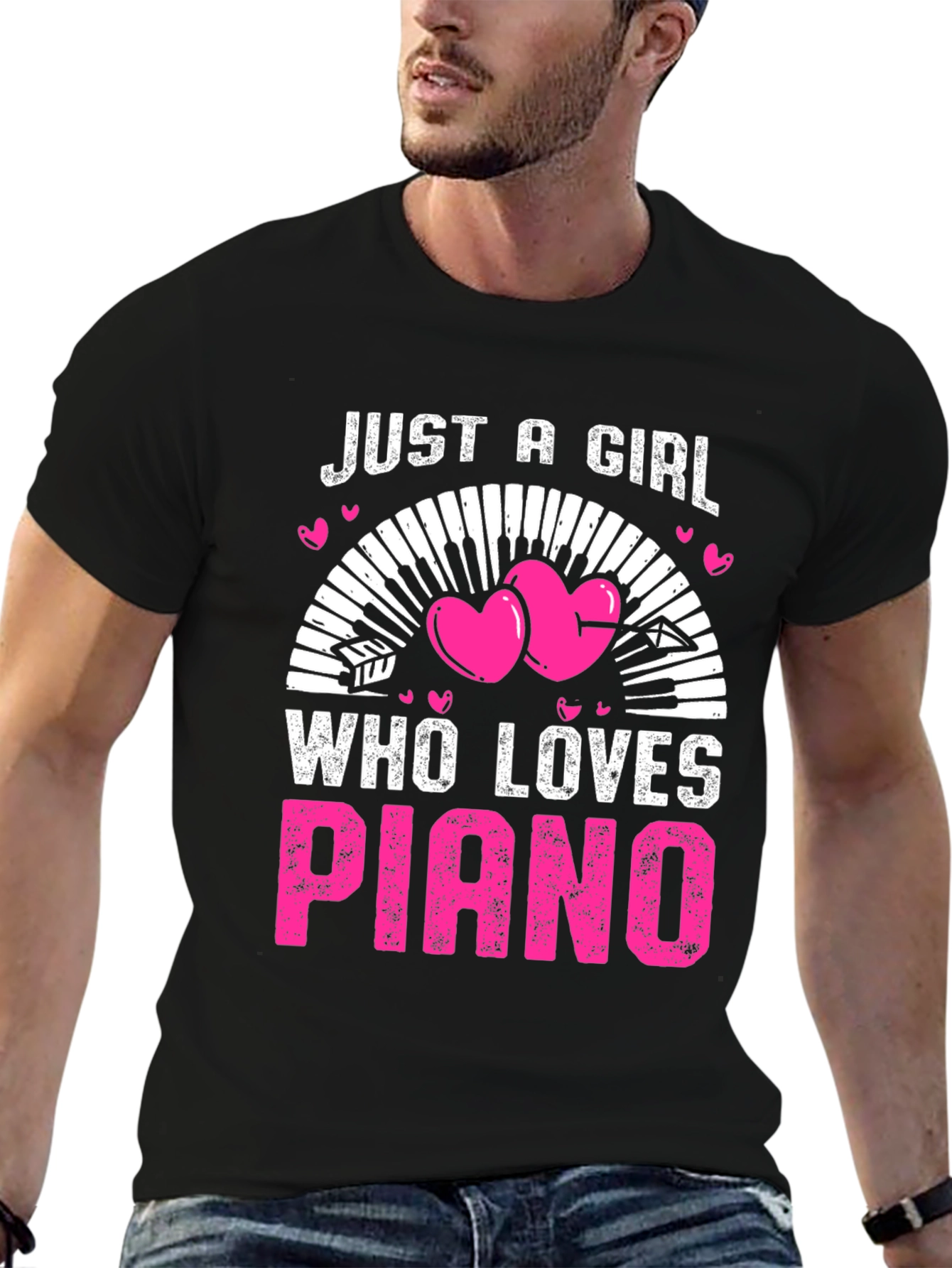Just A Girl Who Loves Piano T-Shirt