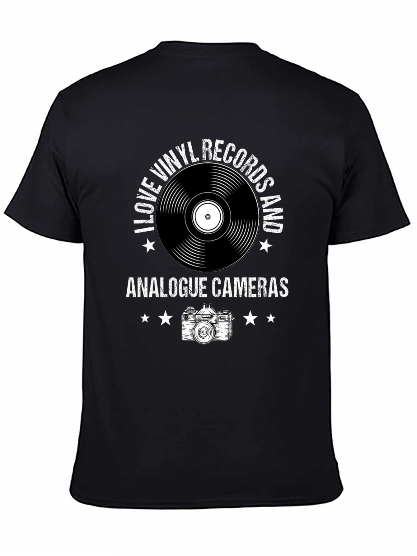 Vinyl & Camera T-Shirt - Music Photography Tee