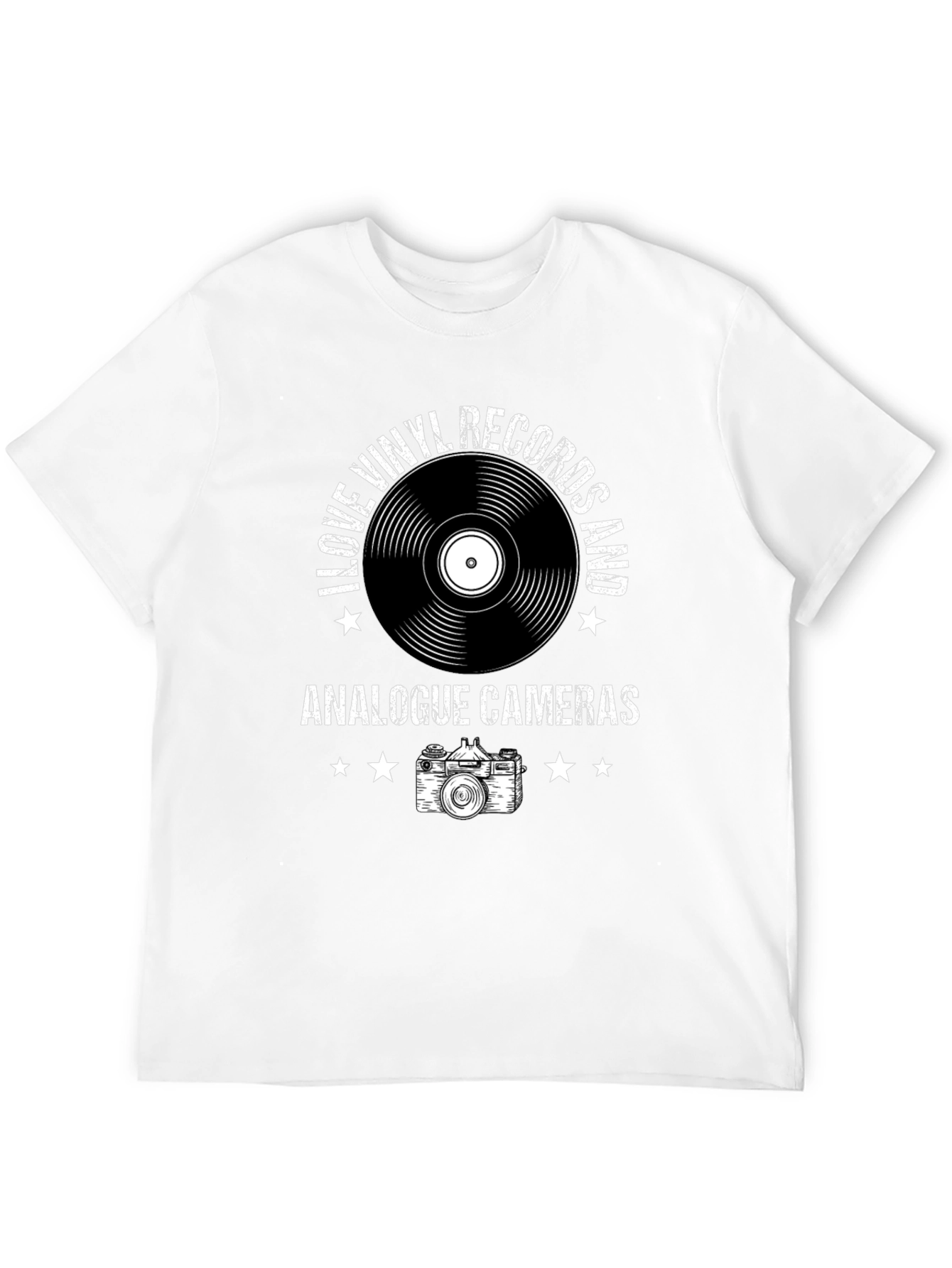 Vinyl & Camera T-Shirt - Music Photography Tee