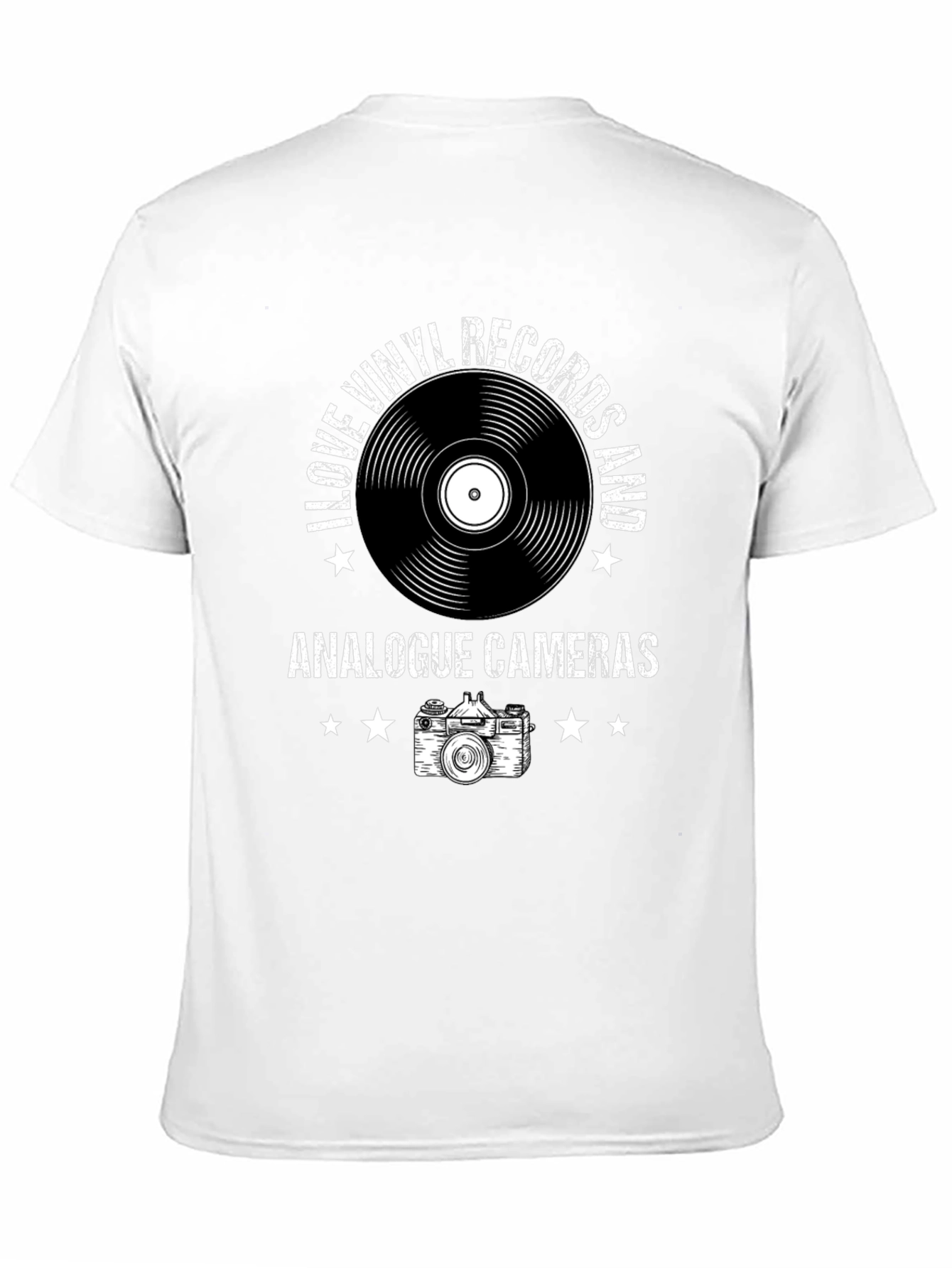 Vinyl & Camera T-Shirt - Music Photography Tee