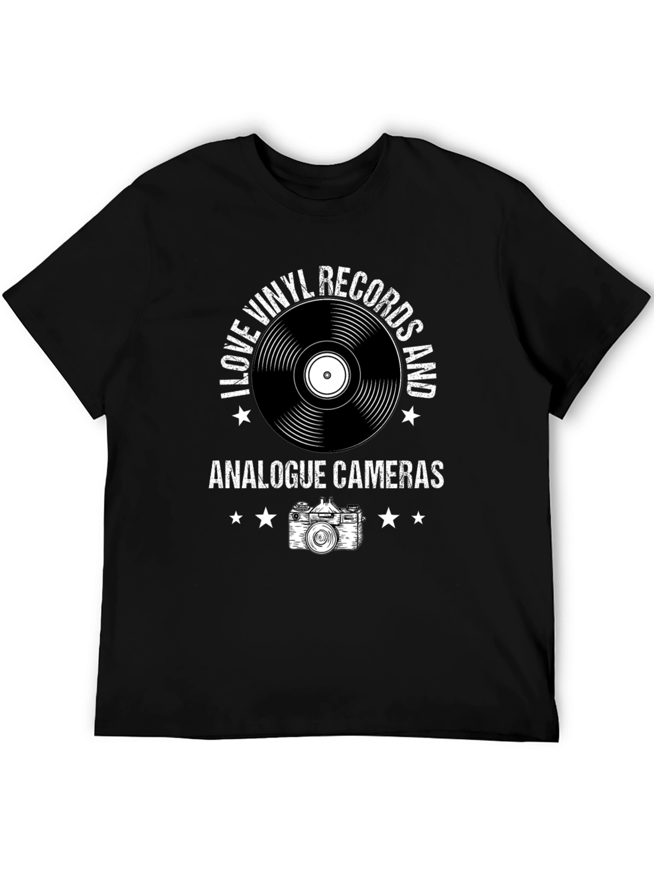 Vinyl & Camera T-Shirt - Music Photography Tee