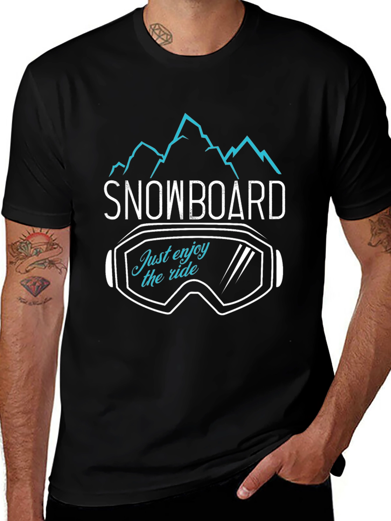 Snowboard Enjoy The Ride Graphic Tee