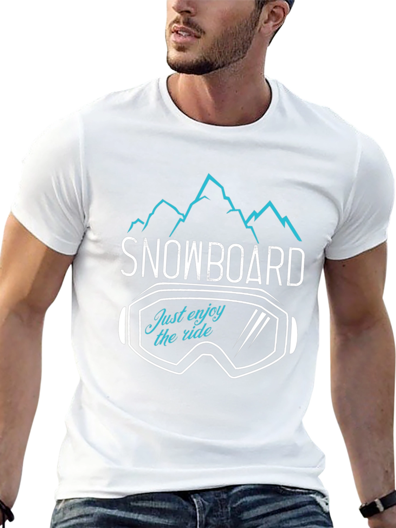 Snowboard Enjoy The Ride Graphic Tee