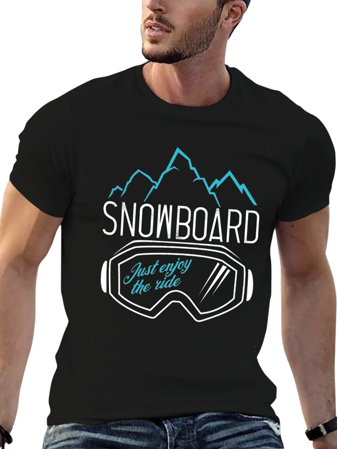 Snowboard Enjoy The Ride Graphic Tee