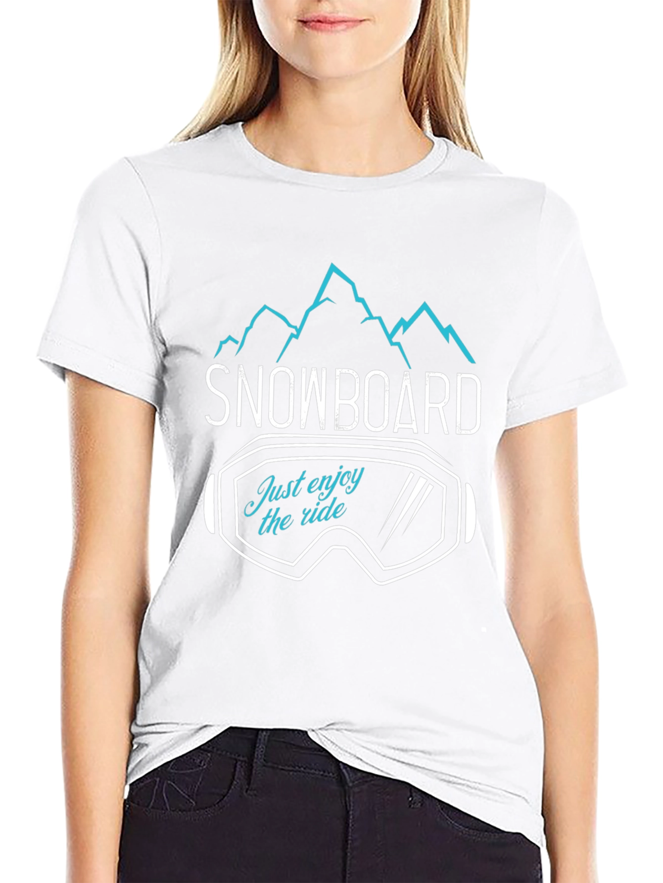 Snowboard Enjoy The Ride Graphic Tee