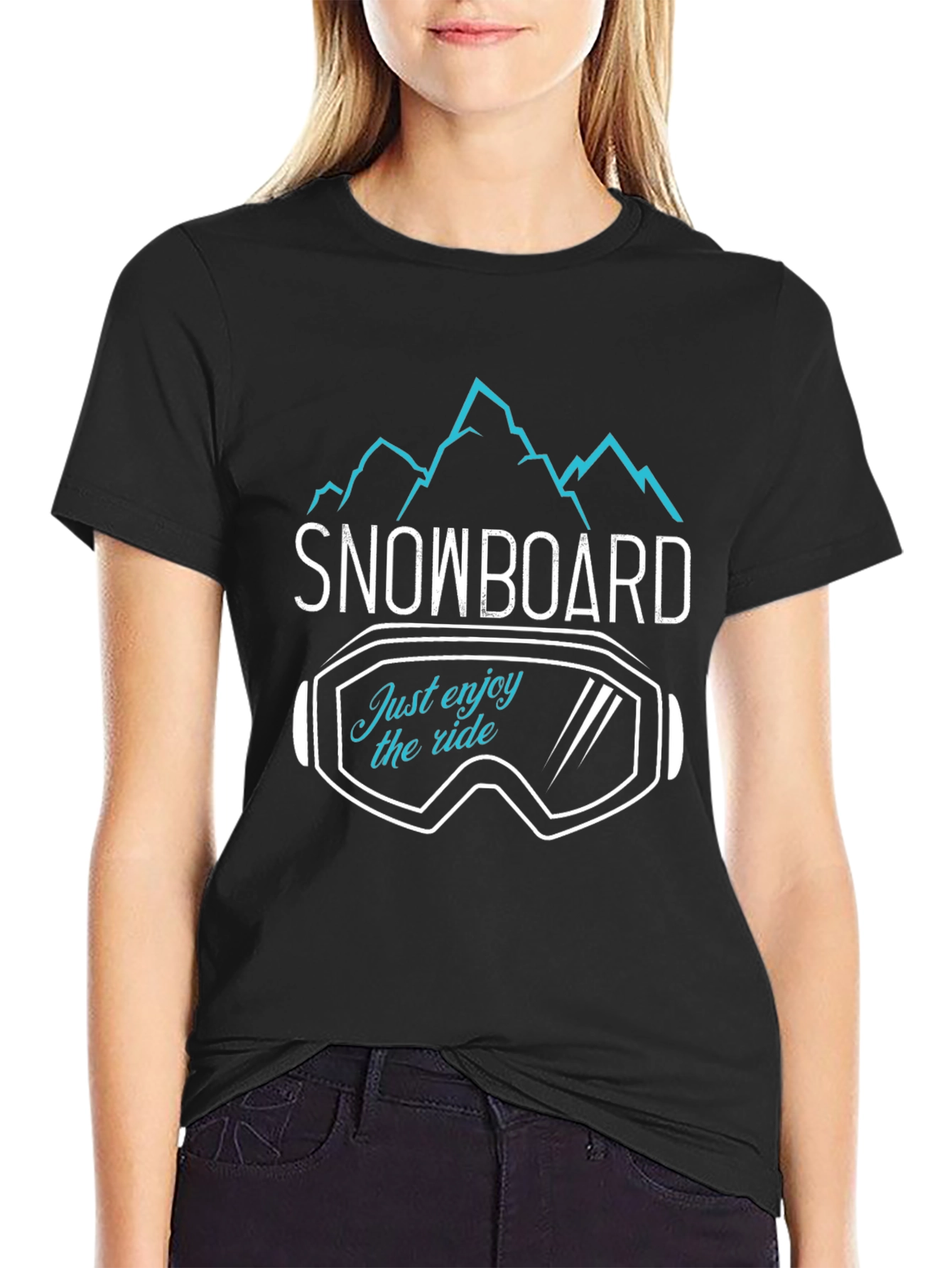 Snowboard Enjoy The Ride Graphic Tee