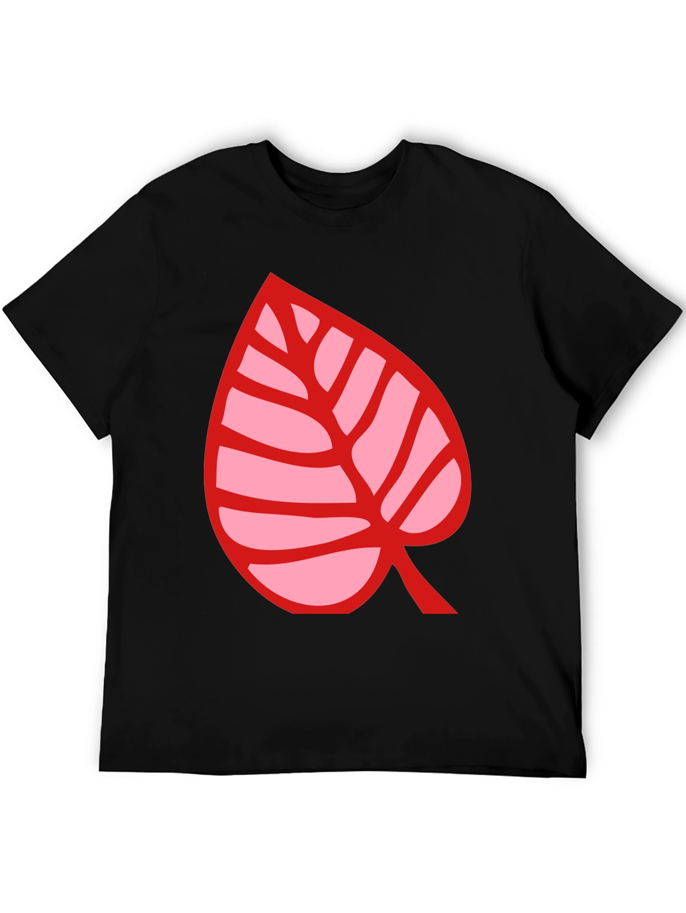 Animal Crossing Leaf Graphic T-Shirt - Black