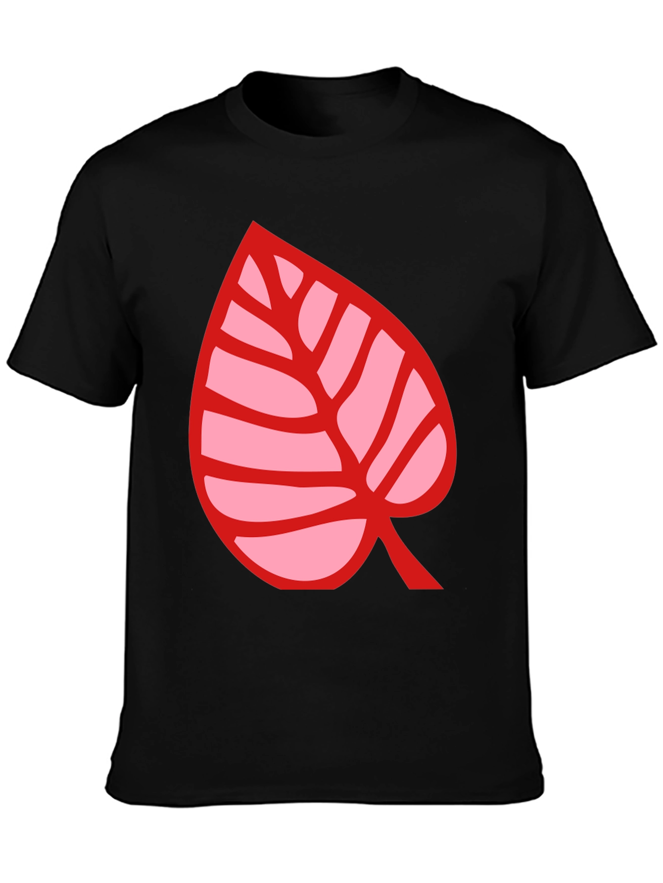 Animal Crossing Leaf Graphic T-Shirt - Black