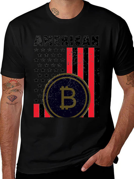 American Bitcoin Patriotic T-Shirt