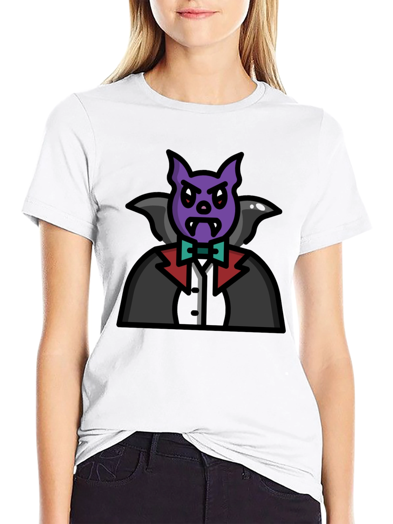 Vampire Bat Graphic T-Shirt - Halloween Costume Tee