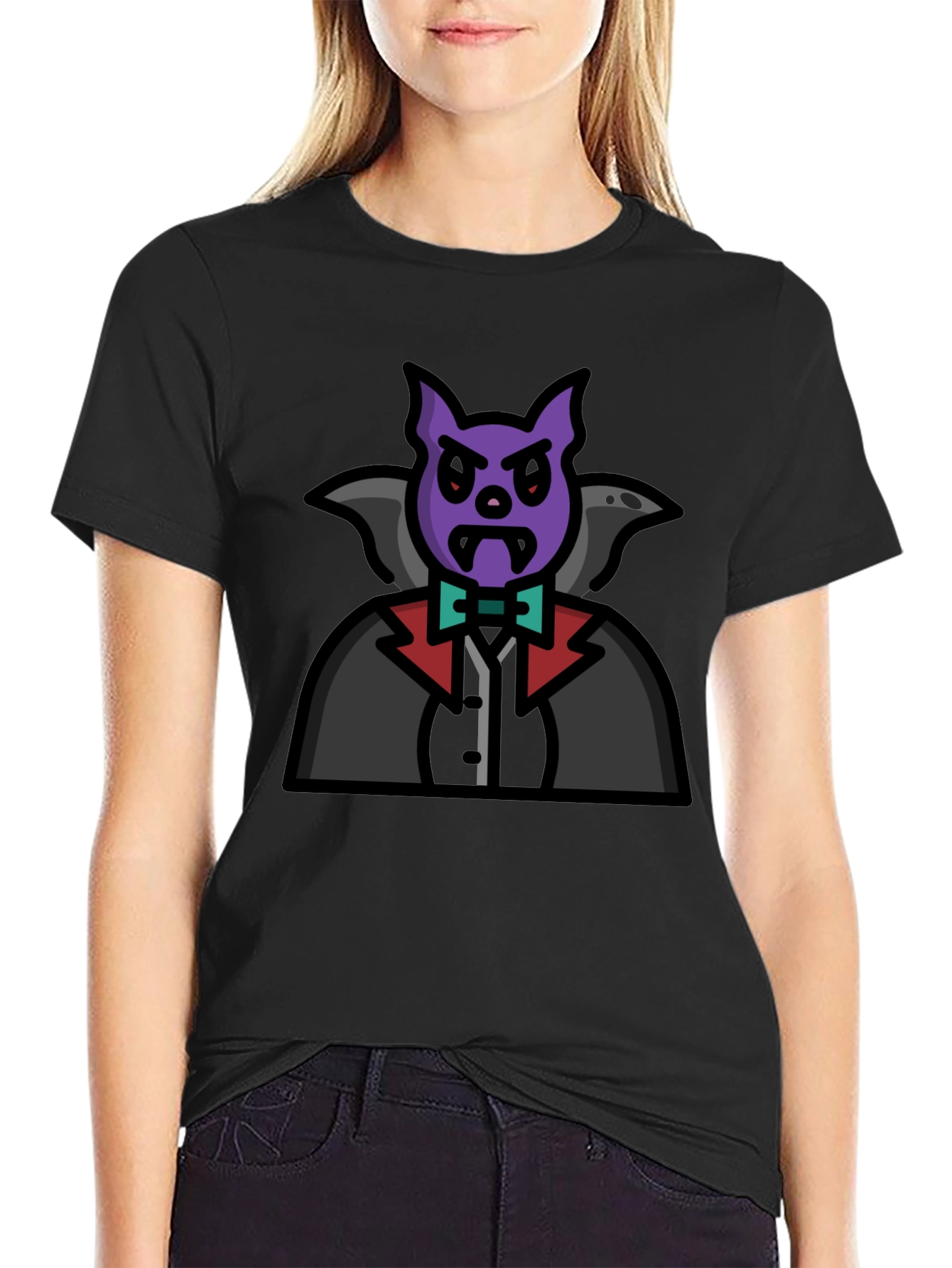 Vampire Bat Graphic T-Shirt - Halloween Costume Tee