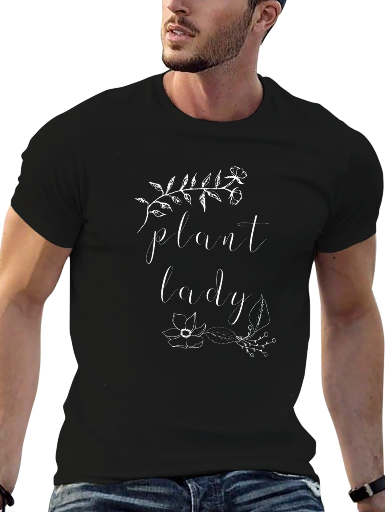 Plant Lady T-Shirt - Black Botanical Tee