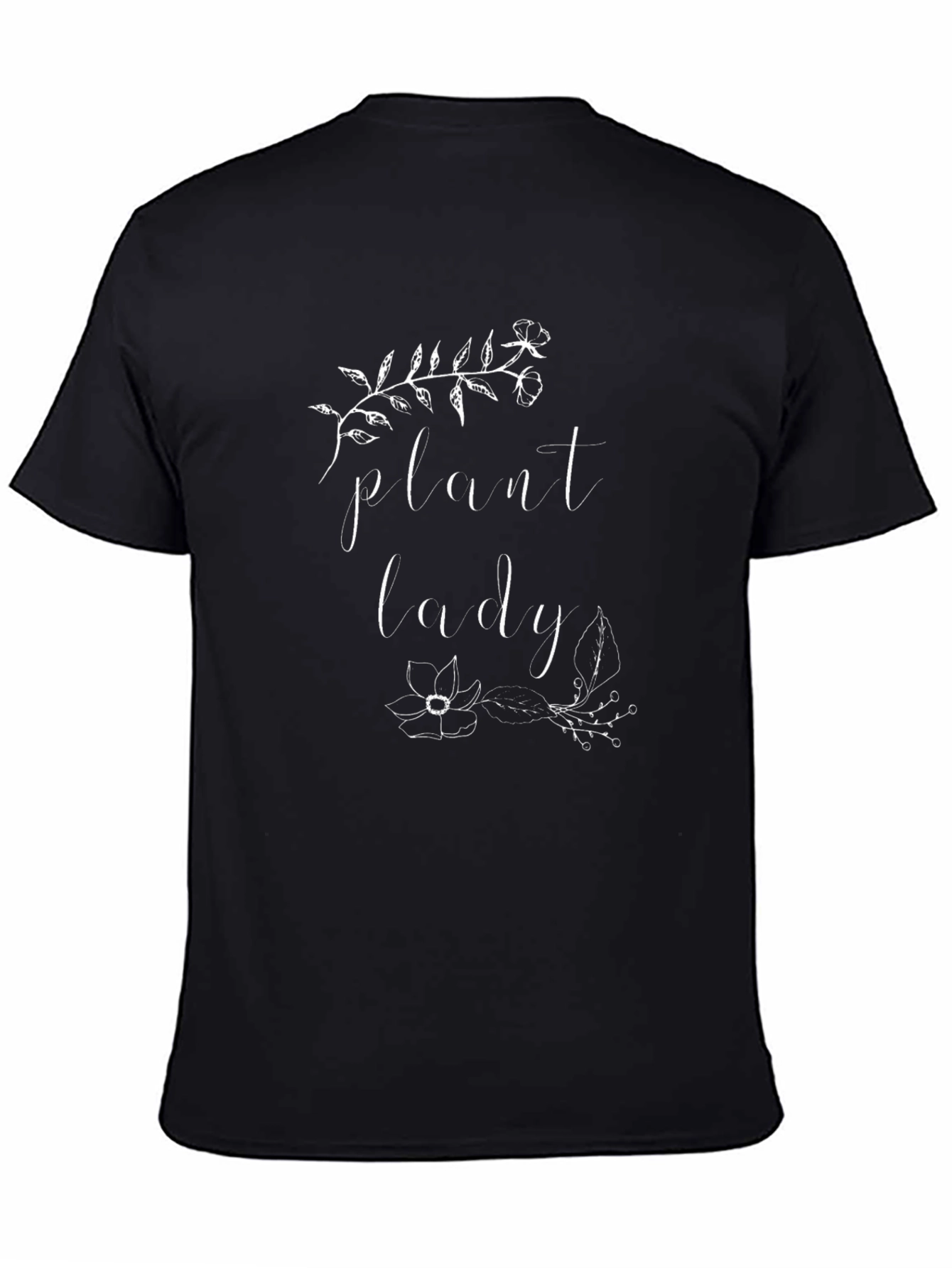 Plant Lady T-Shirt - Black Botanical Tee