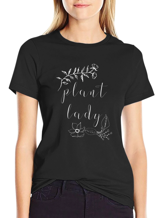 Plant Lady T-Shirt - Black Botanical Tee