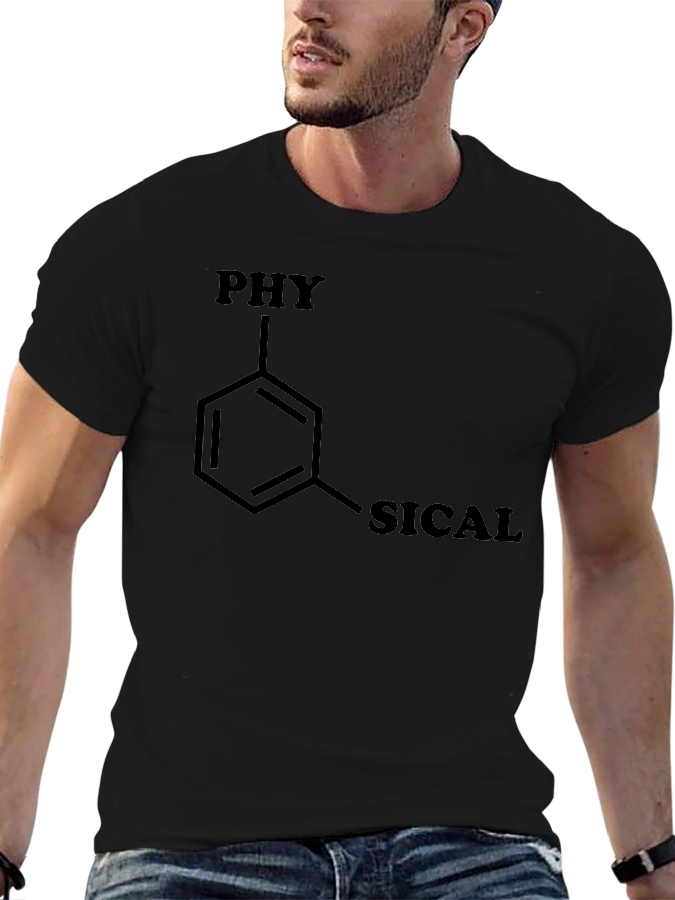Physical Science Graphic T-Shirt - Black