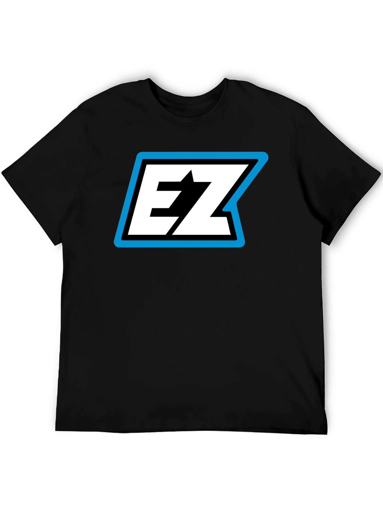 EZ Logo Black T-Shirt - Bold Graphic Tee