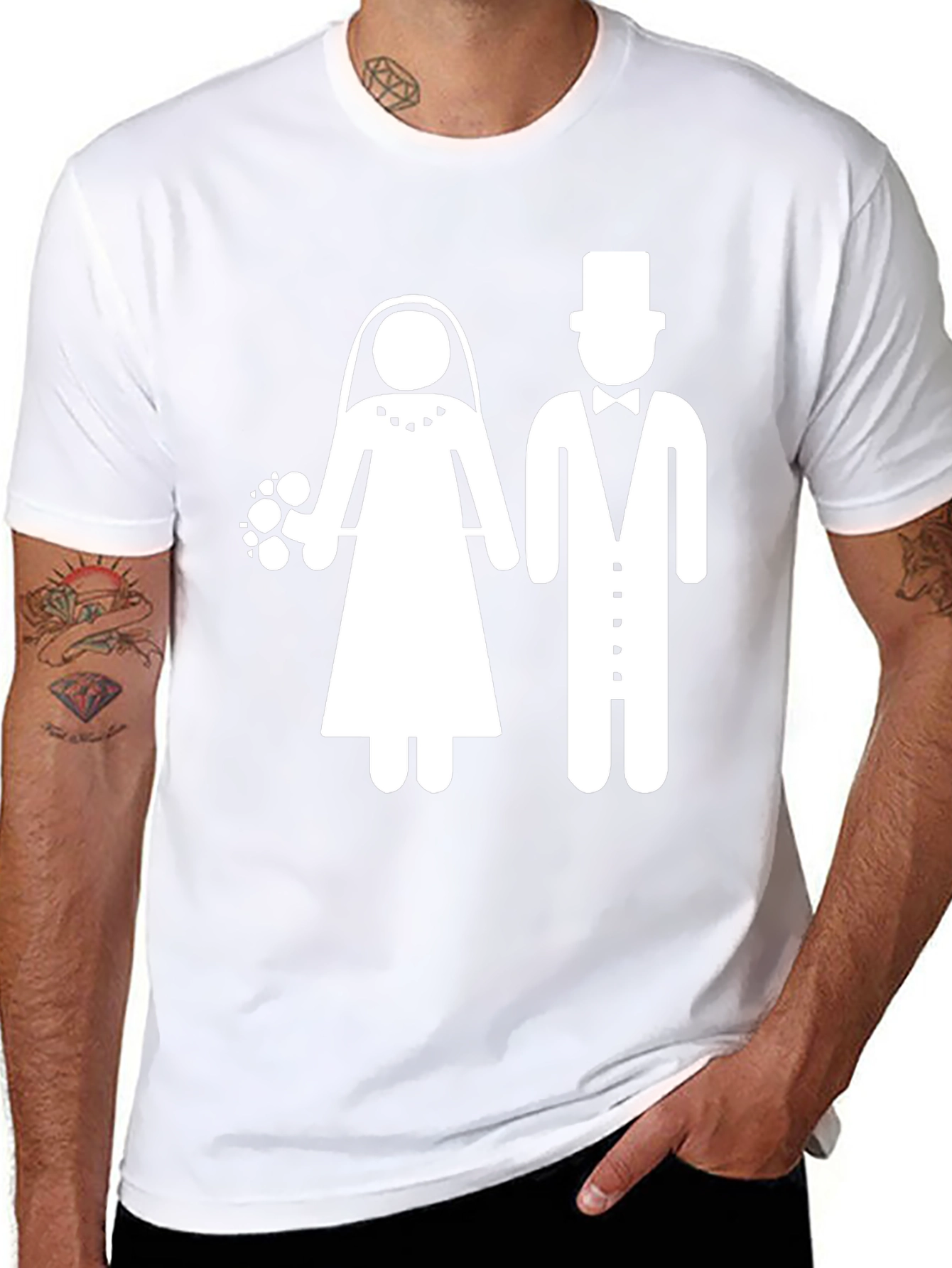 Bride & Groom T-Shirt - Wedding Celebration Tee