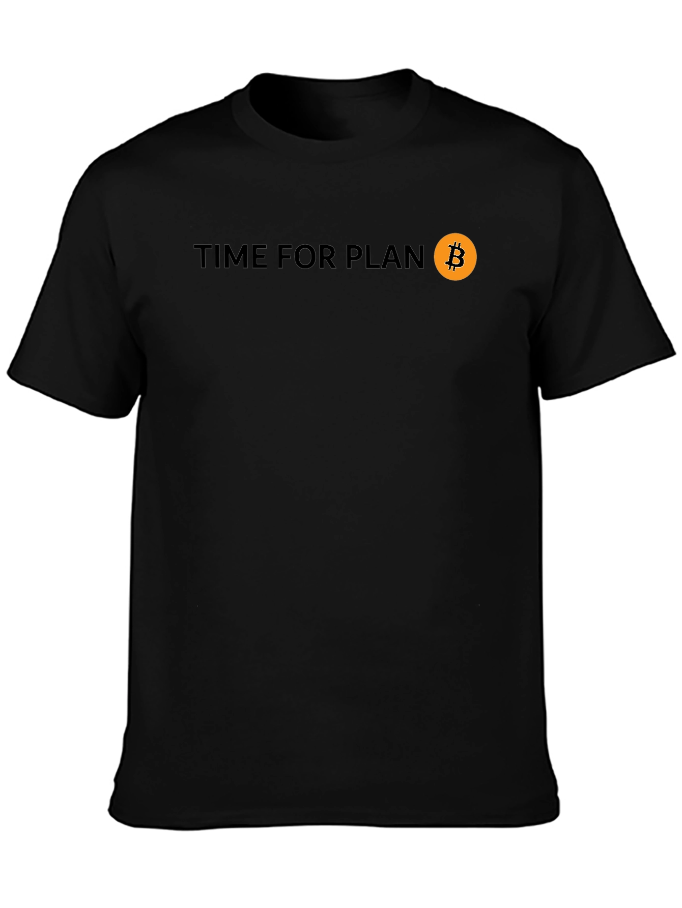 Time For Plan B Bitcoin Black Tee