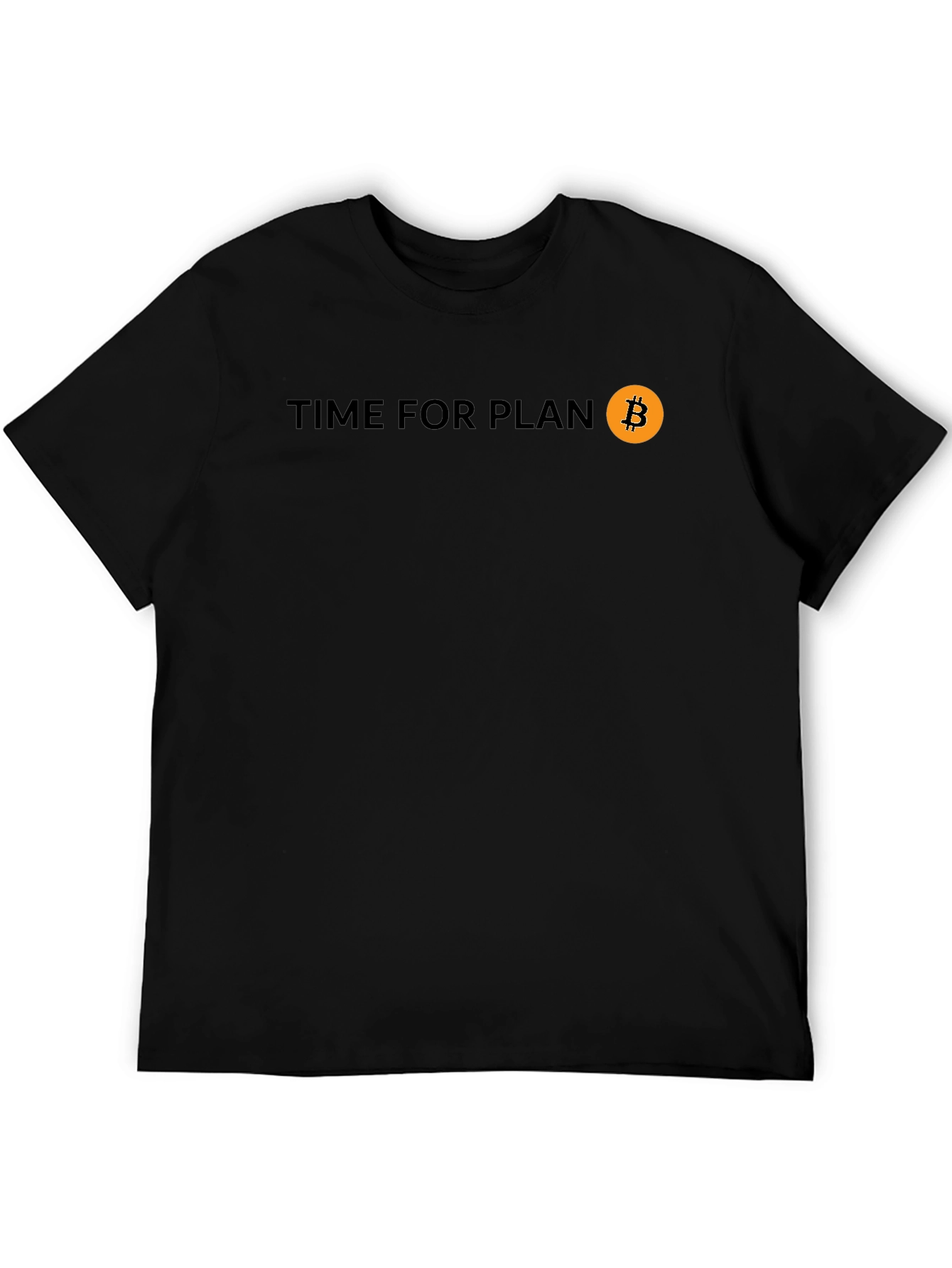 Time For Plan B Bitcoin Black Tee