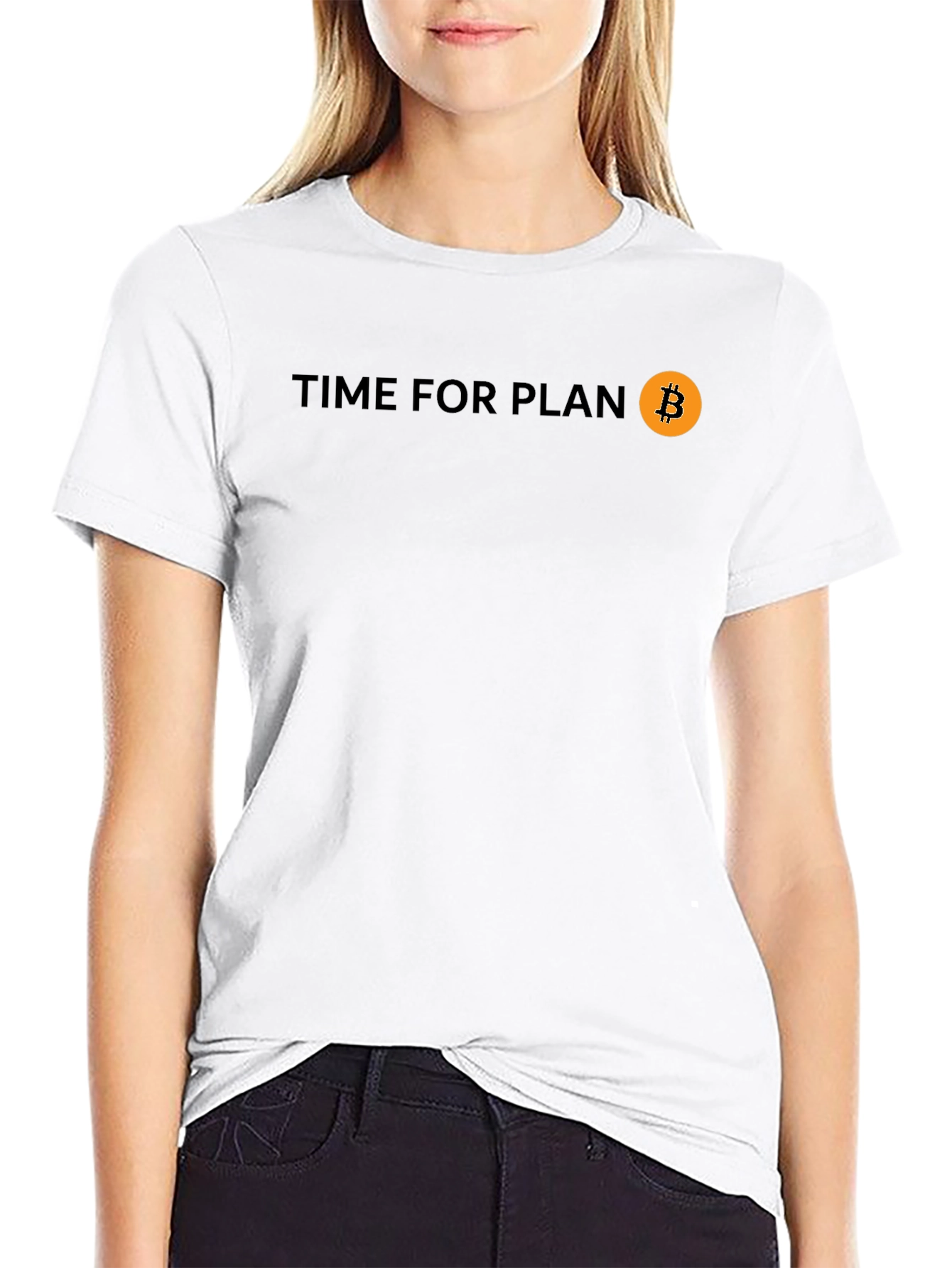 Time For Plan B Bitcoin Black Tee