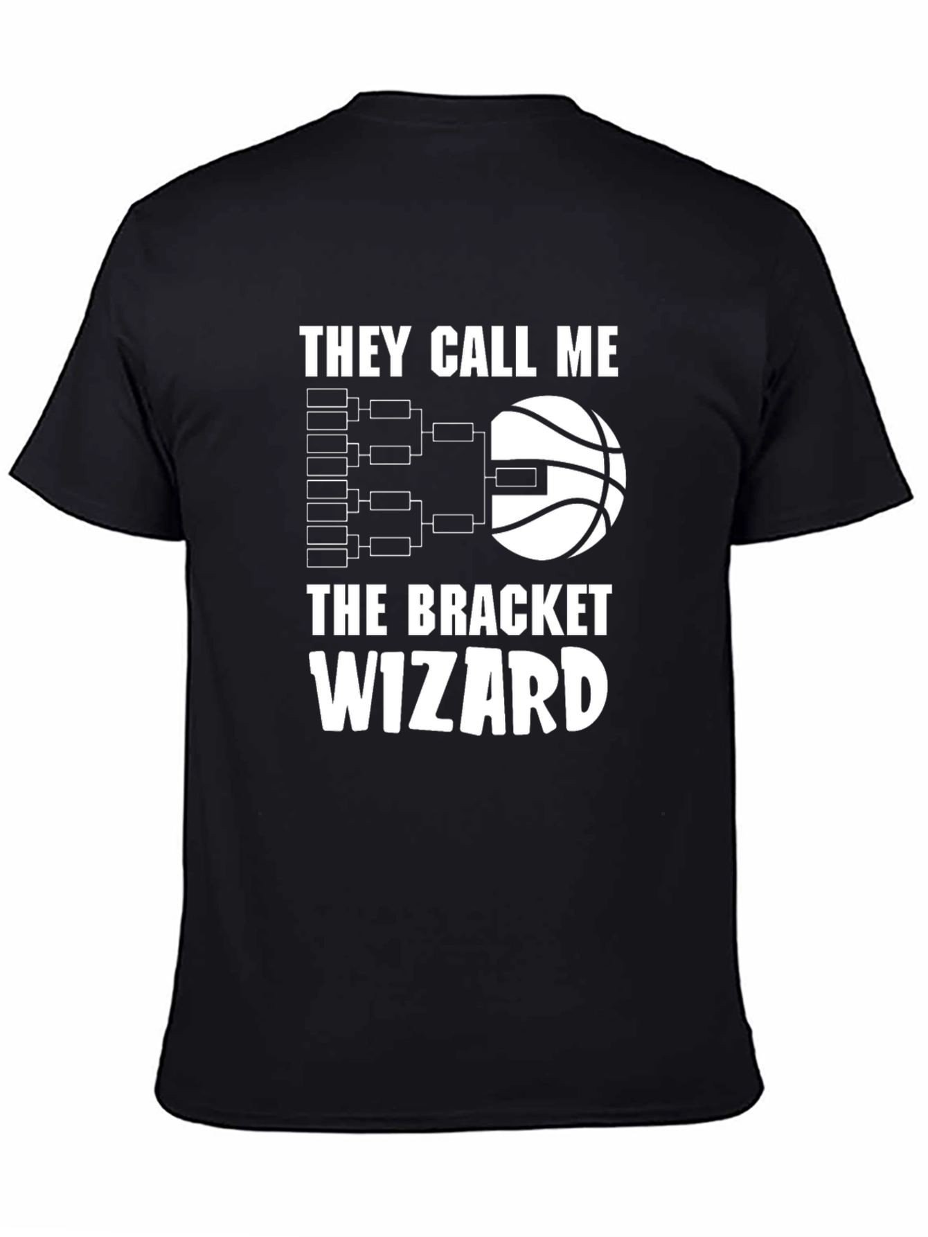 Bracket Wizard T-Shirt - Basketball Tournament Fan Tee