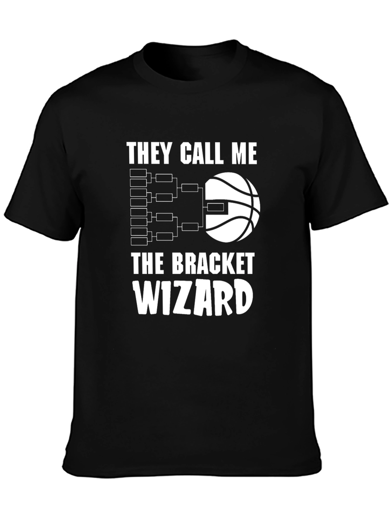 Bracket Wizard T-Shirt - Basketball Tournament Fan Tee