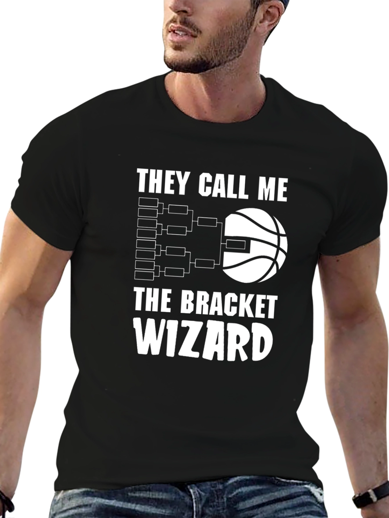Bracket Wizard T-Shirt - Basketball Tournament Fan Tee