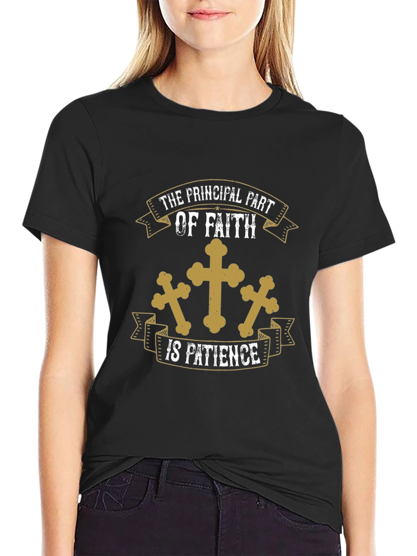 Faith Patience Graphic Tee - Christian T-Shirt